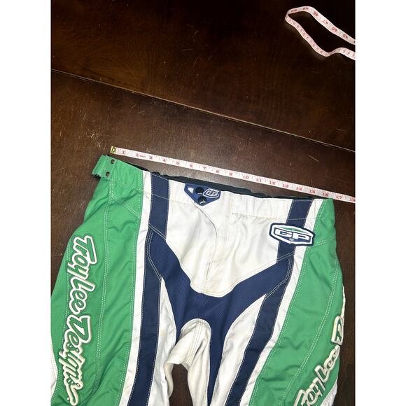 VTG 90s/Y2K Troy Lee Designs Green Motocross ATV Pants Racing Performance Gear - Picture 6 of 16